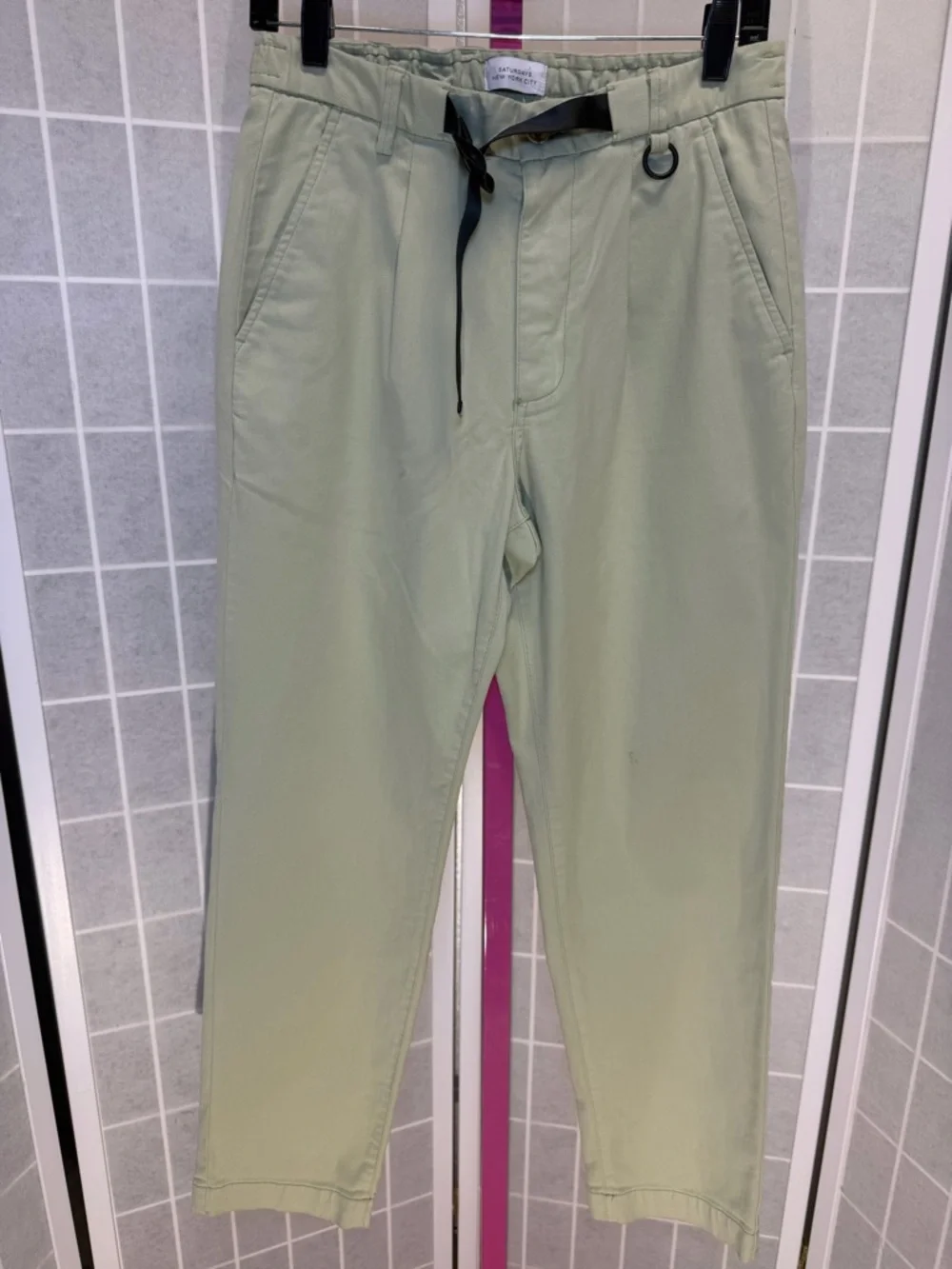 Saturdays New York City Pastel Mint Top - Picture 1 of 9